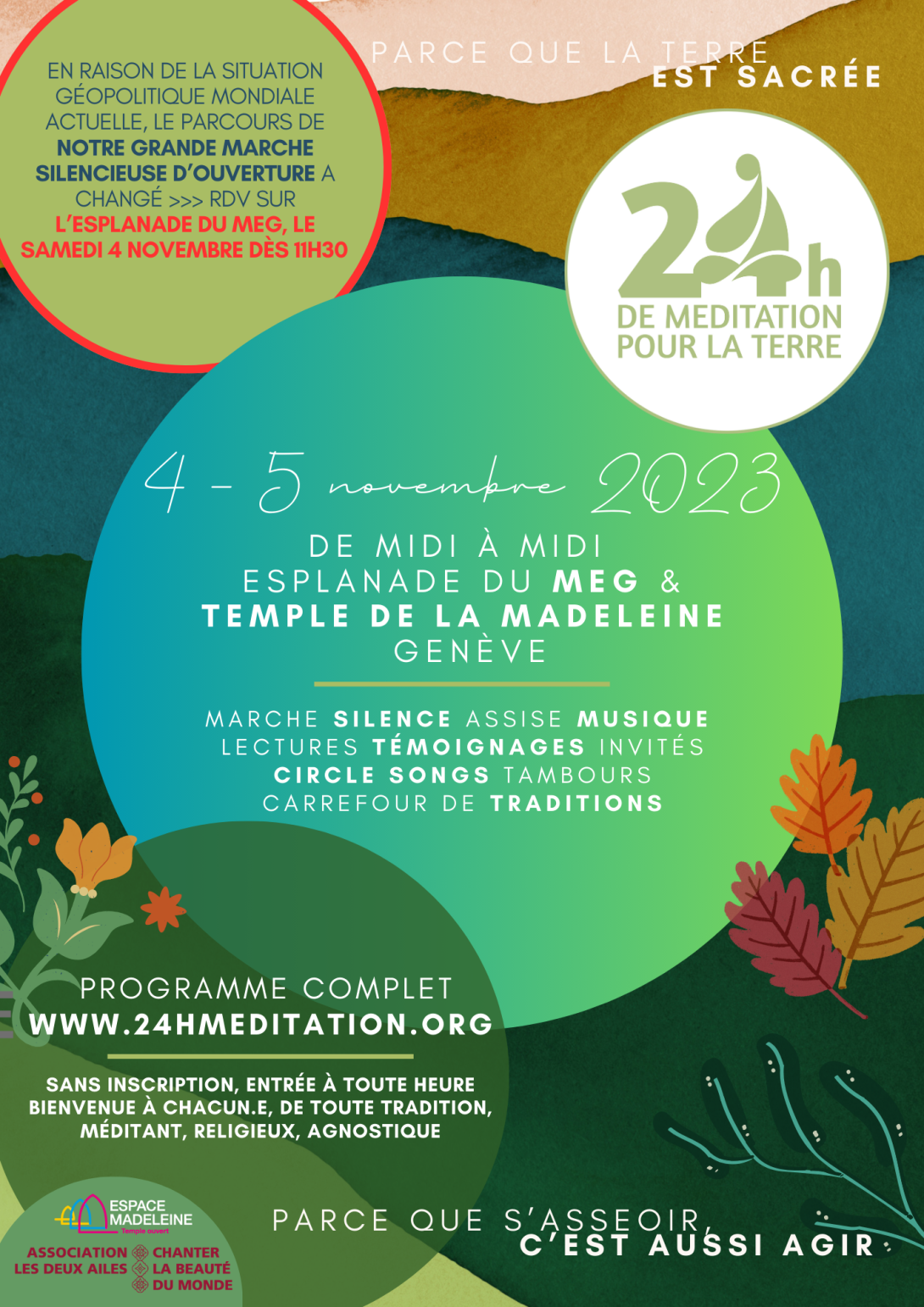 24 heures de méditation pour la Terre
